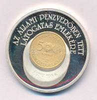 1987. "Az Állami Pénzverőben tett látogatás emlékére" ÁPV látogatói emlékérem kapszulában (42,5mm) T:AU (eredetileg PP) patina