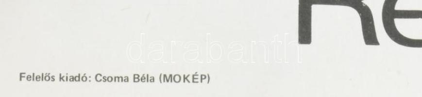 1981 Éretlenek, francia filmvígjáték plakát, papír, Ságvári Nyomda, hajtásnyommal, 56x40 cm