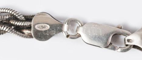 Ezüst (Ag) nyaklánc. jelzett, 900 ezrelékes, h: 44 cm, 30g