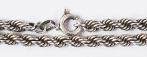 Ezüst (Ag) nyaklánc. jelzett, 900 ezrelékes, h: 49 cm, 20g