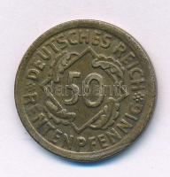 Német Birodalom 1924G Weimari Köztársaság 50pf Cu-Ni T:XF
Germany 1924G Weimar Republic 50 Pfennig ...
