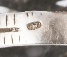 Ezüst (Ag) gyűrű, jelzett, behozatali fémjel, m: 54, 4,7g