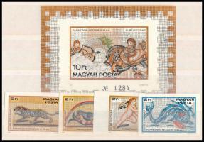 1978 Bélyegnap vágott sor és blokk (41.000) / Mi 3310-3313 + 134 imperforate