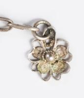 Ezüst (Ag) filigrán karkötő, h: 22 cm, 6,2g