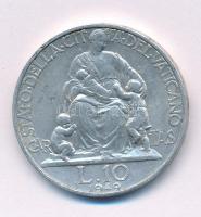 Vatikán 1949. 10L Al T:XF,VF kis ph. Vatican 1949. 10 Lire Al C:XF,VF small edge error Krause KM#43