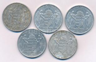 1943. 5P Al "Horthy Miklós születésének 75. évfordulójára" (5x) T:F anyaghiba
Adamo P8.3