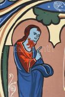 cca 1966 Hat évszázad könyvdíszítései, miniatúrái, Szépművészeti Múzeum. kiállíátisi plakát, ofszet,...