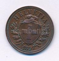 Svájc 1897B 2r bronz vékony kereszt T:XF Switzerland 1897B 2 Rappen bronze thin cross C:XF Krause KM#4.2