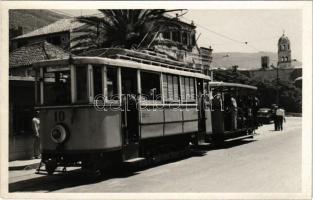 Dubrovnik, Ragusa; villamos Pile vasútállomás felé (kb. 1950-es évek?) / tram to Pile railway statio...
