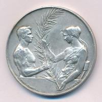 1900 k. "Magyarországi Testedző-Egyesületek Szövetsége" jelzett Ag kétoldalas emlékérem, g...