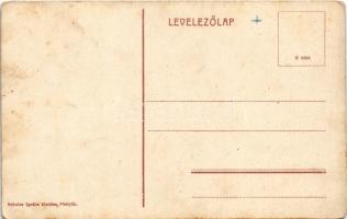 Pöstyén, Piestany; Grand Hotel Royal szálloda. Schulcz Ignác kiadása / hotel (kopott sarkak / worn c...