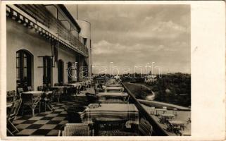 1945 Budapest XII. Széchenyi hegyi vendéglő, golf szálló és nyilvános étterem a fogaskerekű végállom...