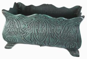 Nagyméretű öntöttvas virágtartó edény, hibátlan, 60x32x32 cm /// KIZÁRÓLAG SZEMÉLYES ÁTVÉTEL, NEM POSTÁZZUK! / ONLY PERSONAL COLLECTION AT OUR OFFICE