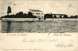 1902 Fazana, Fasana; Villa S. Lorenzo / villa. J. M. Marincovich, Phot. Atelier "Flora" (P...