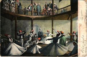 1905 Constantinople, Istanbul; Whirling dervishes, Constantinople, folklore (EM)