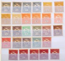 Krajcáros és Turul bélyegek valamint kevés későbbi anyag 4 lapos közepes berakóban