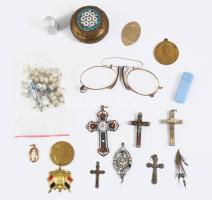 Doboznyi vegyes bizsu tétel, mikromozaikos szelencével.