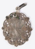 Ezüst (Ag) medál, jelzett, 4,2g