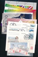 1995 Olympiafila összeállítás benne kisív, feketenyomat sorszámmal és nélküle, bélyegfüzet, díjjegye...