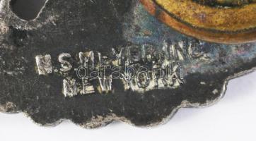 Ejtőernyős sapkajelvény, h: 4,5 cm