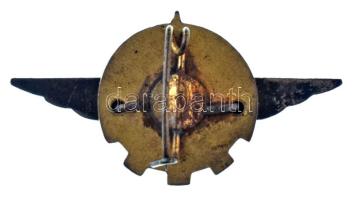 Románia 1953. "Romániai Repülő Szövetség" zománcozott bronz jelvény (41x22mm) T:AU
Romani...