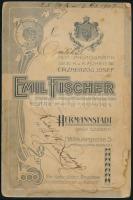 1907 Rudolf Ludwig őrmester aláírt portréja, keményhátú fotó Emil Fischer nagyszebeni műterméből, sz...