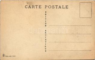 'Au Royal' French lady art postcard s: Plum (EK)