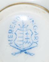 Herendi Viktória mintás porcelán váza. Kézzel festett, jelzett, hibátlan 6,5 cm