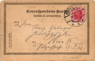 1905 Rabac, Rabatz, Portalbona; Hafen / kikötő / port (szakadás / tear)