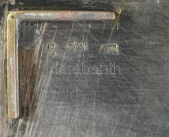 Asztali doboz Budapest Parlament dísszel. jelzett 15 cm