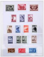 Gyűjteménymaradvány a 30-50-es évekből sok jó kiadással, blokkokkal 3 db albumban, modern vágott dar...