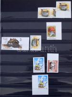 Gyűjteménymaradvány a 30-50-es évekből sok jó kiadással, blokkokkal 3 db albumban, modern vágott dar...
