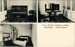 Jelsa, Gelsa; Cur. Hotel Jadran, Unutrnjost / Innere Räume / szanatórium, fürdő szálloda, belső / sa...