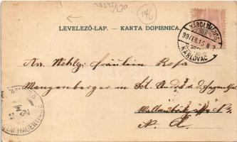 1899 Zagreb, Zágráb; Prva Hrvatska tvornica rublja R. Severinski. Ilica 34. / R. Severinski-féle Els...