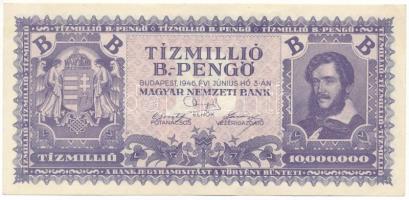 1946. 10.000.000BP T:AU Hungary 1946. 10.000.000 B.-Pengő (Billion Pengő) C:AU Adamo P38