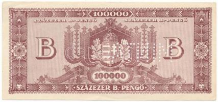 1946. 100.000BP hamis(?) "MINTA" perforációval T:AU
Adamo P36