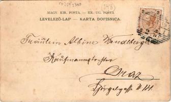 1898 Zagreb, Zágráb; Svratiste prvoga reda "k Caru austrijanskomu" Ilica 4. / Hotel und Re...