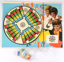 Kapcsolj gyorsan retro MInerva társasjáték eredeti dobozában, egy bábu 2 szórkártya hiány