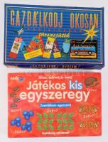 2 társasjáték: Gazdálkodj okosan + Játékos kis egyszeregy, komplettek