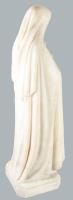 Cipriano Cipriani: Madonna. Faragott márvány szobor. Jelzett. XIX. sz. vége. 60 cm / Carved marble