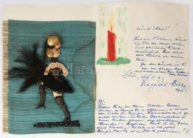 ca 1950 Németh Marika (1925-1996) Jászai Mari-díjas magyar operett-énekesnő, színésznő jelmeze, ruhá...