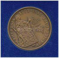 Bognár György (1944-) 1985. "M. Theresia alapíttatott 1773-1985 / Bizományi Áruház Vállalat - B...