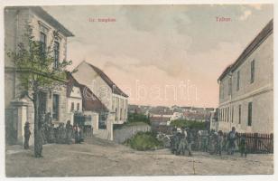 1921 Rohonc, Rechnitz, Rohunac; Tabor (horvát városrész), Izraelita templom, zsinagóga, utcakép Weis...