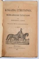 Horváth E. János: A kisgazda útmutatója. Mezőgazdasági tanácsadó. I-II. rész. Wenninger Mátyás közreműködésével. Bp., 1908-1909, Szent-István-Társulat, 85+3;+135+1 p. Átkötött félvászon-kötés, kopott borítóval, javított gerinccel, az első rész címlapja szakadt, a második rész címlapjának sarkán, és az utána következő 3 lapok sarkain hajtásnyomok, sérülések.