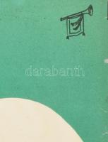 cca 1957-1958 Kamara varieté, A fentről jött ember, Feleki Kamill, Salamon Béla, plakát, papír, jelz...