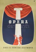 cca 1960 Opera kiváló új kozmetikai készítmények, plakát, papír, jelzés nélkül, Offset Nyomda, Bp., ...