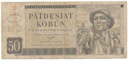Csehszlovákia 1950. 50K "A23 114138" T:F Czechoslovakia 1950. 50 Korun "A23 114138" C:F Krause 71.a