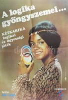 cca 1985 A logika gyöngyszemei. Kétkarika logikai és ügyességi játék. Forgalmazza: Skála-Coop, reklá...
