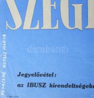 Kopasz Márta (1911-2011): Szeged, Szabadtéri Játékok, 1960, plakát, papír, jelzett a plakáton, Offse...