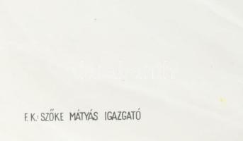 1962 64. Országos Mezőgazdasági Kiállítás és Vásár, plakát, papír, jelzés nélkül (Szilas Győző ?). O...